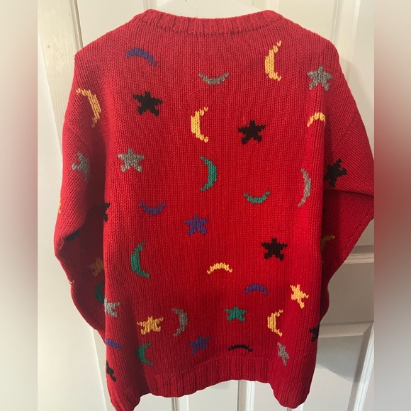 Hunters Run Vintage Red Wool Sweater - Picture 2 of 5